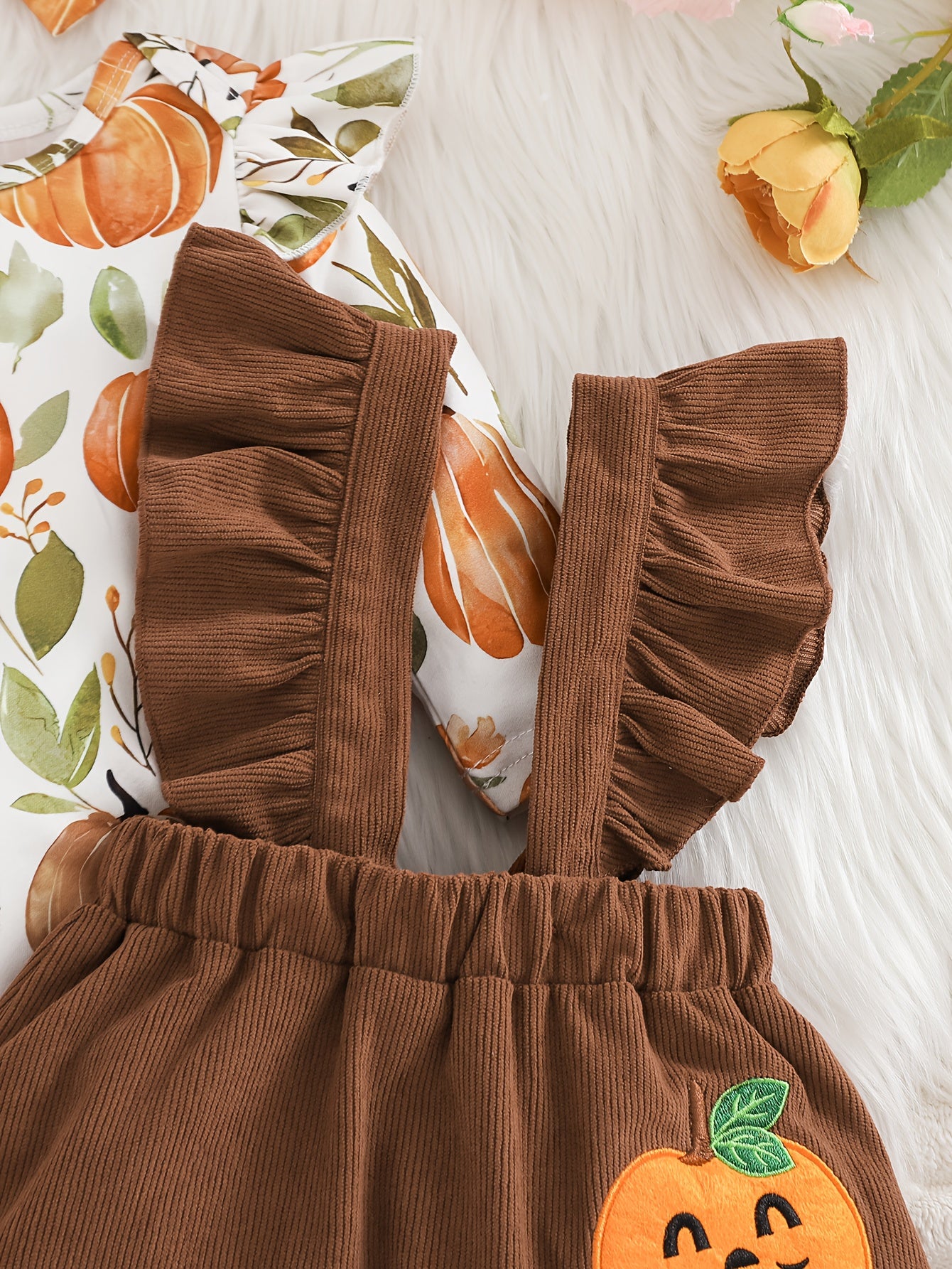 3pcs Baby Girl & Toddler Halloween Outfit Set.