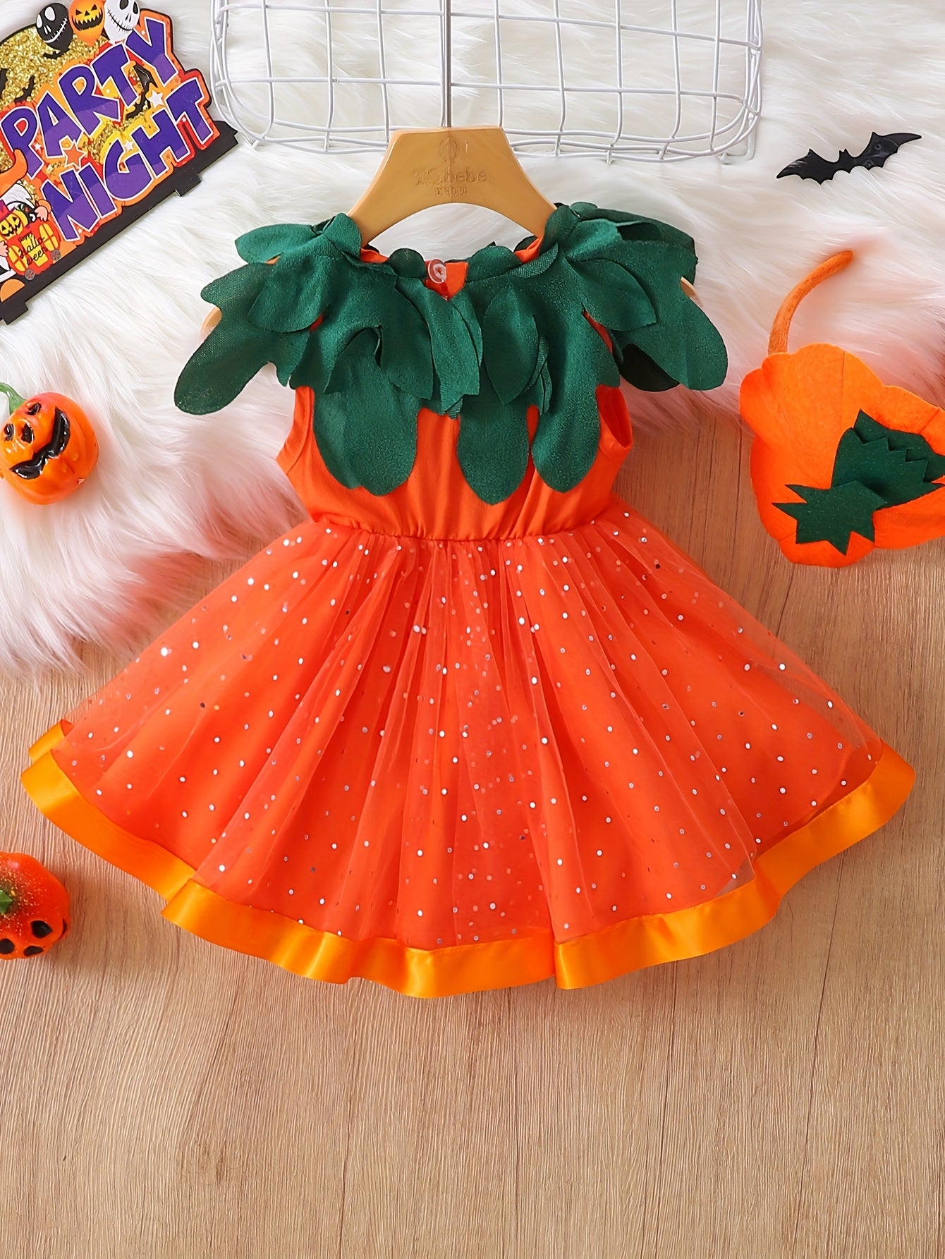 Baby Girl'S Halloween Pumpkin Tutu Dress