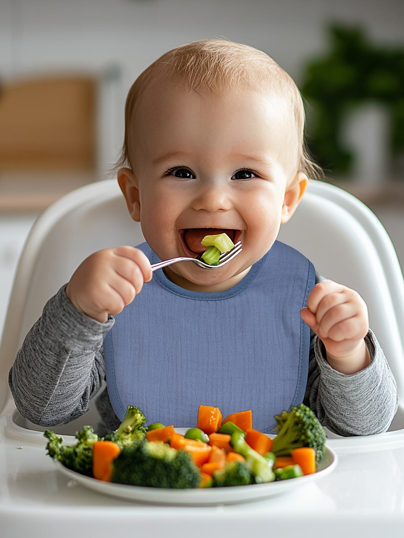 10pcs Baby Bibs 4-Layer Absorbent
