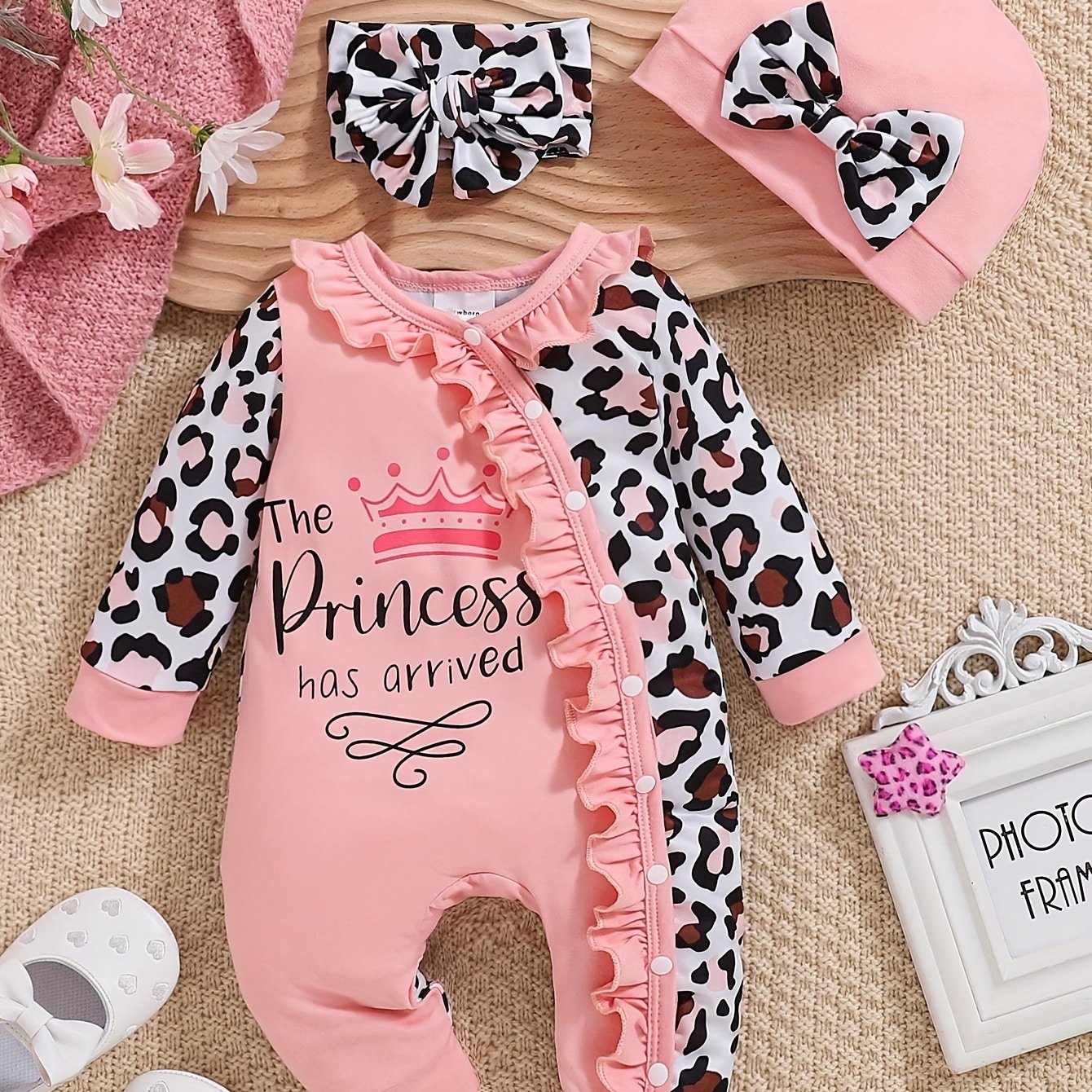 Pink Leopard Print Jumpsuit
