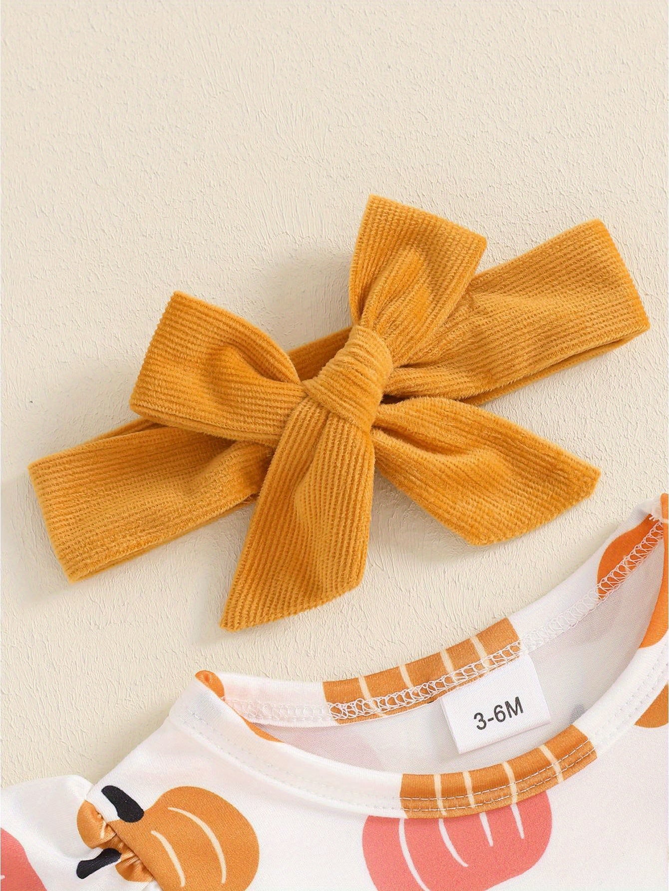 Baby Girl Pumpkin Outfit.