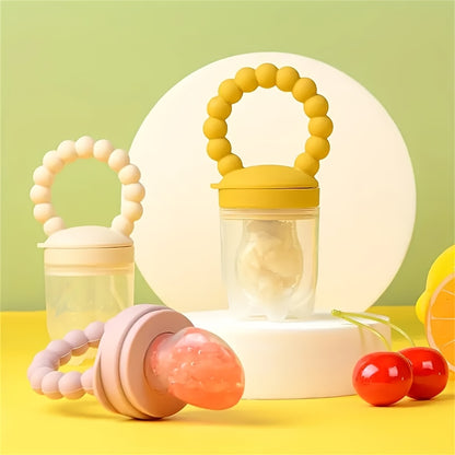 3pcs/SET Silicone Baby Fruit Food Feeder Pacifierr,.