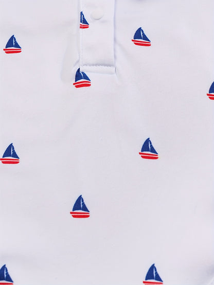 2pcs Baby Boys Casual Short Sleeve Shirt & Suspender Pants Set.