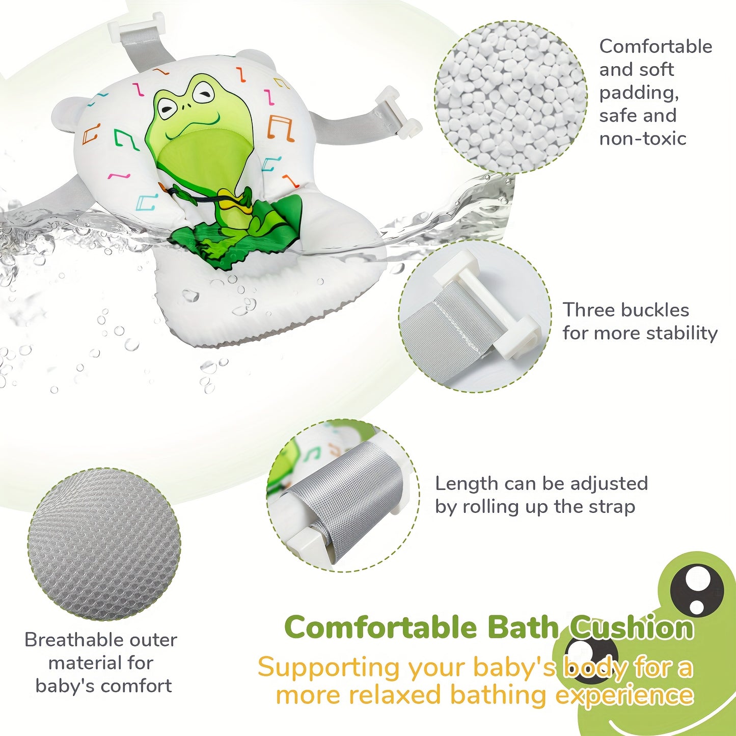 Collapsible Baby Bathtub with Baby Washcloth.,