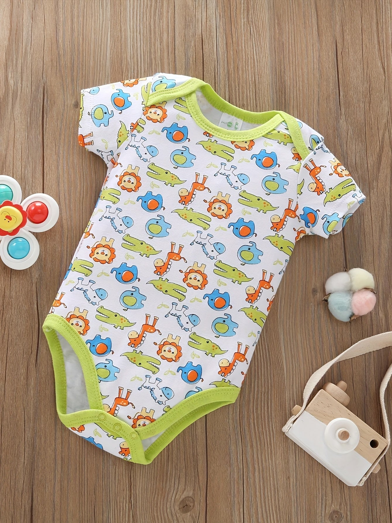 5pcs Set Baby Boy Cartoon Triangle Jumpsuit