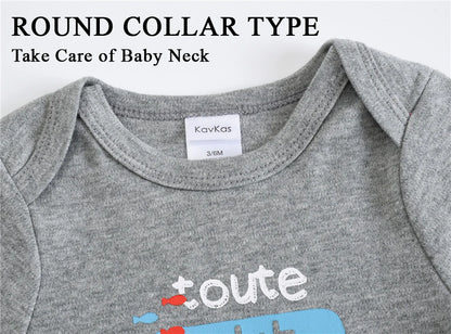 BOYS 6 PCS 3 PCS Bodysuit Long Sleeve 100% Cotton Baby