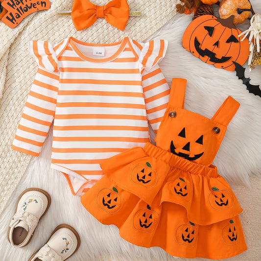 Baby Girls' 3pcs Halloween