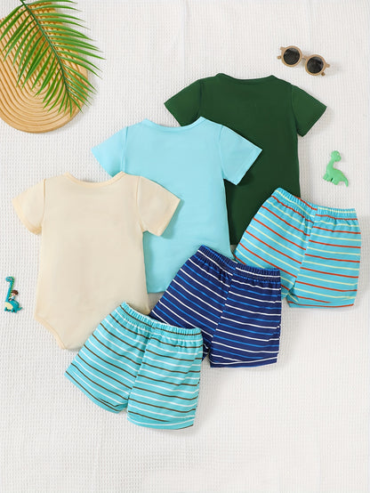 6pcs Set of Dinosaur Elements