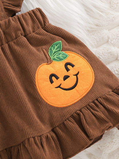 3pcs Baby Girl & Toddler Halloween Outfit Set.