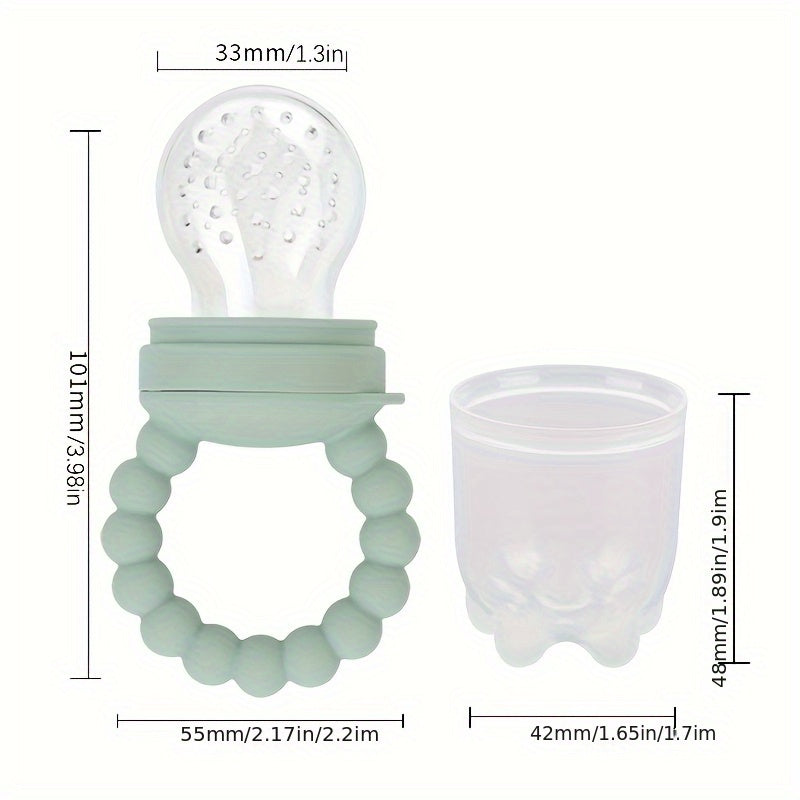 3pcs/SET Silicone Baby Fruit Food Feeder Pacifierr,.