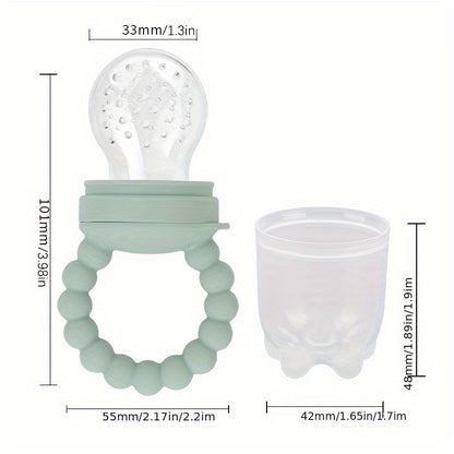 3pcs/SET Silicone Baby Fruit Food Feeder Pacifierr,.