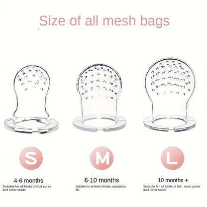 3pcs/SET Silicone Baby Fruit Food Feeder Pacifierr,.