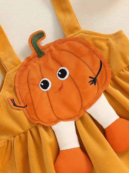 Baby Girl Pumpkin Outfit.